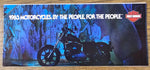 1983 Harley Davidson Super Glide Low Rider Roadster Fold Out Dealer Brochure