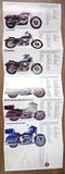1983 Harley Davidson Super Glide Low Rider Roadster Fold Out Dealer Brochure