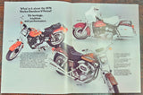 VTG 1976 Harley Davidson V-Twin Electra Glide Sportster Superglide AMF Brochure