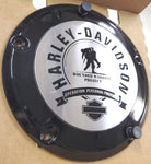 Black Wounded Warrior Project Derby Cover Harley Dyna Softail Touring Military