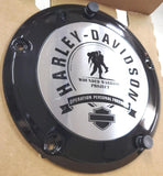 Black Wounded Warrior Project Derby Cover Harley Dyna Softail Touring Military