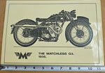 VTG David Ansell 1935 Matchless G3 Glossy Finish Wall Art Poster