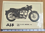 1961 Vtg The A.J.S. Model 16 David Ansell 11 5/8" 8 1/4" Glossy Finish 93-01301