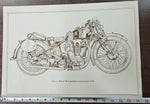 1929 Vtg 493cc Isle of Man Sunbeam 12 1/2" x 17 3/4" Poster 93-01309