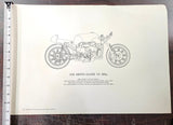 VTG 1956 Moto-Guzzi V8 500cc Kay Prints 13 1/2" x 20" Lithographic Print Poster
