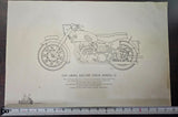 VTG 1955 Ariel Square Four Model G Britannia 13 1/2" x 20" Lithographic Poster
