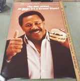 Vtg 1970 Winky's Restaurant Willie Stargell Pirates Poster Burger Advertisement