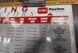 Toro Wheel Horse Tractors Riding Red Lawn Garden Mowers Poster 490-6265