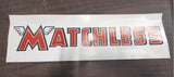 Matchless Poster Sign 25 x 7 1/2 Motorcycle Wings Garage Wall Art Banner