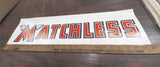 Matchless Poster Sign 25 x 7 1/2 Motorcycle Wings Garage Wall Art Banner