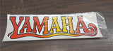 Vtg Yamaha Red Orange Yellow Sticker Decal Motorcycle Racing Motocross MX 17x5