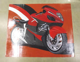 HayaBusa Hand Painted Poster Suzuki Cyles Motorcycle 2014 26x21.5 Original Art