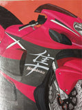 HayaBusa Hand Painted Poster Suzuki Cyles Motorcycle 2014 26x21.5 Original Art