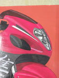HayaBusa Hand Painted Poster Suzuki Cyles Motorcycle 2014 26x21.5 Original Art