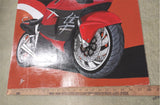 HayaBusa Hand Painted Poster Suzuki Cyles Motorcycle 2014 26x21.5 Original Art