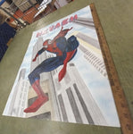 Flying Spiderman City Nevaeh Hand Painted Drawing Poster Paint Pen Crayon Art