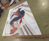 Flying Spiderman City Nevaeh Hand Painted Drawing Poster Paint Pen Crayon Art