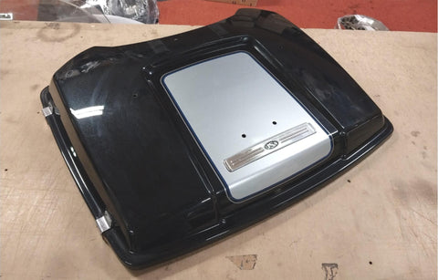 2012 Tour Pak Lid Harley Blade Silver FLH Ultra Glide OEM Blue Metalic Flake??