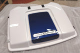 NOS White Gold Pearl Colbalt Blue Tour Pak Harley Lid 79039-07CHS FLT Glide