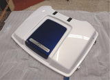 NOS White Gold Pearl Colbalt Blue Tour Pak Harley Lid 79039-07CHS FLT Glide