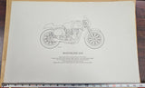 VTG 1969 Matchless G50 Kay Prints 13 1/2" x 20" Lithographic Print Poster