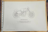 VTG 1969 Matchless G50 Kay Prints 13 1/2" x 20" Lithographic Print Poster