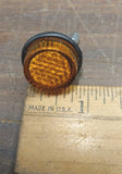 LICENSE PLATE BOLTS Amber MINI REFLECTORS Wingnut Motorcycle Harley Honda Bobber