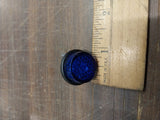 LICENSE PLATE BOLTS BLUE MINI REFLECTORS Wingnut Motorcycle Harley Honda Bobber