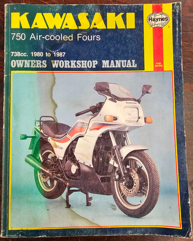 NOS 1980-1987 Kawasaki 750 Air-Cooled Fours Haynes Owners Workshop Manual