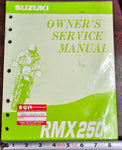 Genuine OEM 1994 Suzuki RMX250 Dirt Bike Owners Service Manual NEW!
