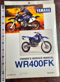 OEM 1998 Yamaha WR400FK Dirt Bike NOS Owners Service Manual NEW!