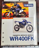 OEM 1998 Yamaha WR400FK Dirt Bike NOS Owners Service Manual NEW!