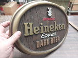 Vintage Imported Heineken Special Dark Beer Sign 13x10 Man Cave Garage Bar