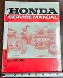 OEM Honda 1993 TRX90 Four trax ATV NOS Service Manual NEW!