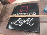 VTG Michelob Light Working Beer Lighted Sign Plastic 17x17 Bar Garage Man Cave