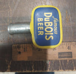 Vintage DuBois Famous Brewing Beer Draft Knob Pa Yellow Blue Bar Tap Handle