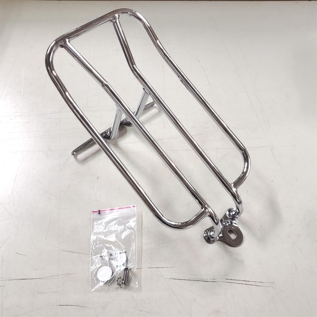 Fatboy Rear Fender Rack Chrome Rear Fender Carrier Luggage Rack Harley Heritage Softail Fatboy ...