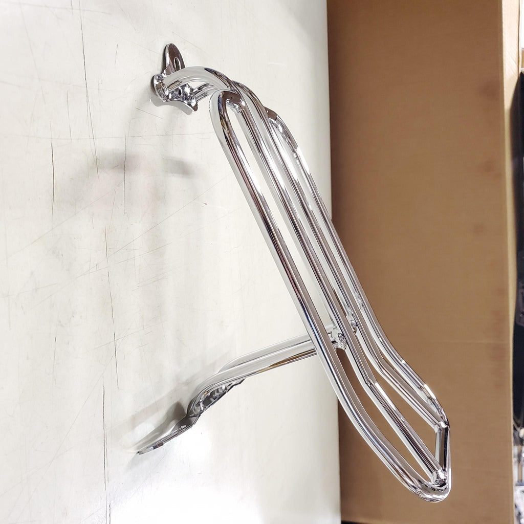 Fatboy Rear Fender Rack Chrome Rear Fender Carrier Luggage Rack Harley Heritage Softail Fatboy ...