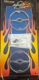 Pro-One Chrome Front Pair Speaker Trims NOS 1996-2007 Harley Electra  Glide