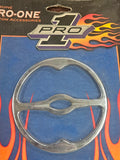 Pro-One Chrome Front Pair Speaker Trims NOS 1996-2007 Harley Electra  Glide