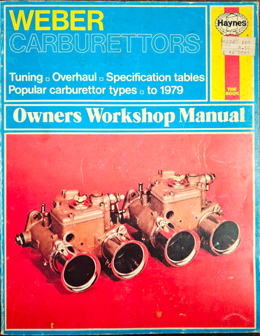 VTG 1979 Haynes Weber Carburettors Service Manual VW Porsche Triumph Austin