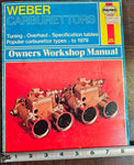 VTG 1979 Haynes Weber Carburettors Service Manual VW Porsche Triumph Austin