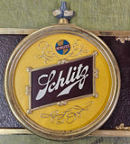 Vintage Large Schlitz Beer On Tap Bar Sign Basement Mancave Bar Collectible