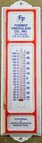 VTG Formed Fiberglass CO Pittsburgh PA Thermometer Advertising Sign Tin!