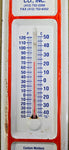 VTG Formed Fiberglass CO Pittsburgh PA Thermometer Advertising Sign Tin!