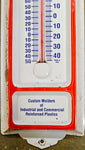 VTG Formed Fiberglass CO Pittsburgh PA Thermometer Advertising Sign Tin!
