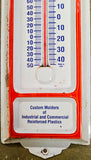VTG Formed Fiberglass CO Pittsburgh PA Thermometer Advertising Sign Tin!
