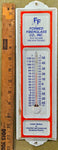 VTG Formed Fiberglass CO Pittsburgh PA Thermometer Advertising Sign Tin!