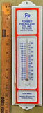 VTG Formed Fiberglass CO Pittsburgh PA Thermometer Advertising Sign Tin!