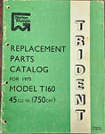 Factory Triumph Triple Trident T160 Replacement Parts Catalog OEM